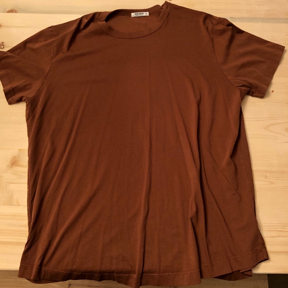 Buck mason burnt orange t shirt size xl